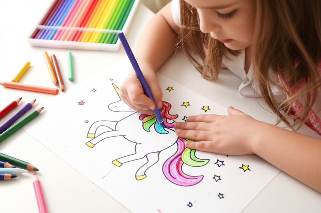 AI coloring page
