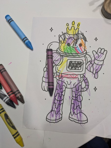 AI coloring page