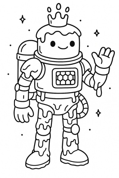 AI coloring page