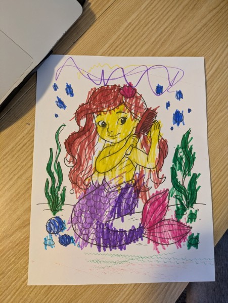 AI coloring page